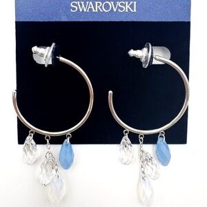 Swarovski Dangle Hoop Earrings